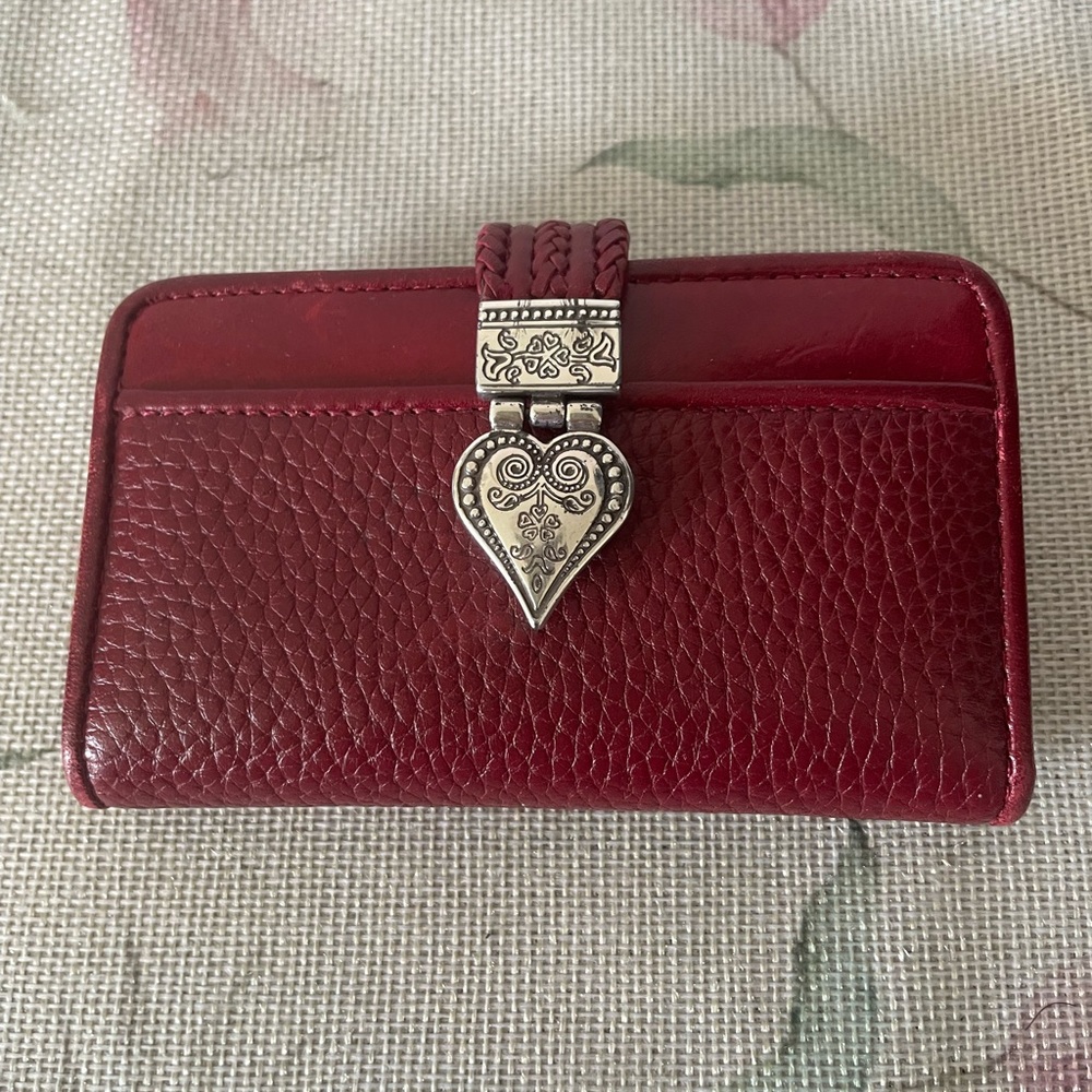 Brighton Small Red Leather Heart  Wallet